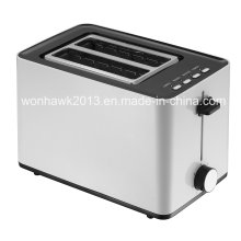 Edelstahl-Panel 2 Scheibe Elektrischer Toaster